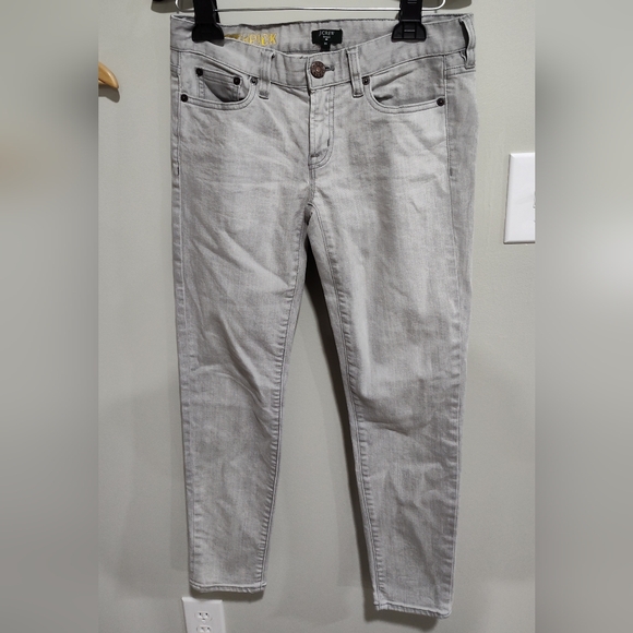 J. Crew Denim - J. Crew Stretch Women's Toothpick Jeans, 5-Pocket, 98% Cotton, Gray, Size 25